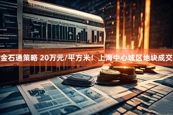 金石通策略 20万元/平方米！上海中心城区地块成交